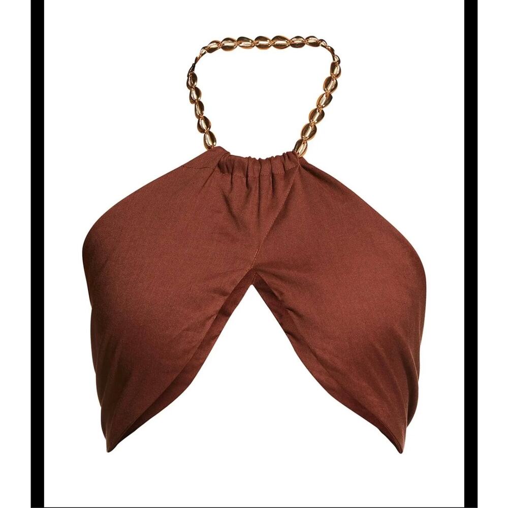 WeWoreWhat bandana wrap halter top NWT